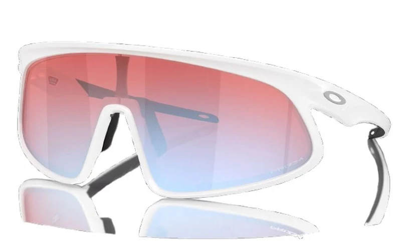 Gafas de Ciclismo Oakley RSLV Blancas Prizm Snow Sapphire