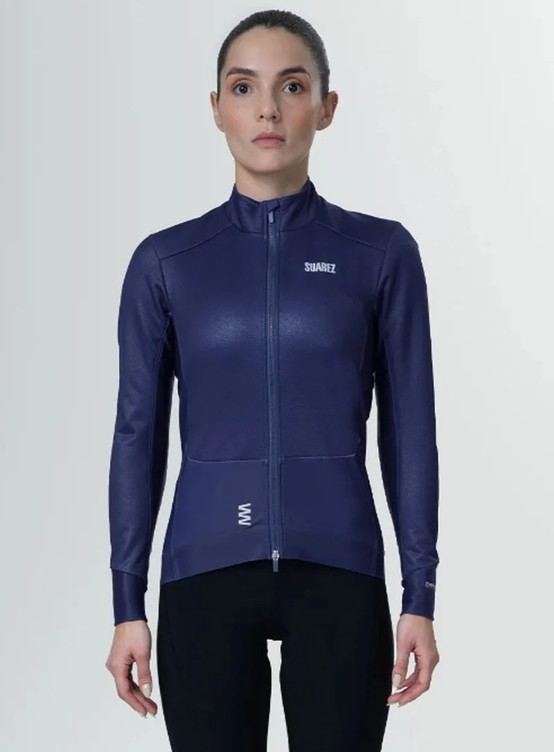 Chaqueta Térmica De Ciclismo Mujer Defend Blue