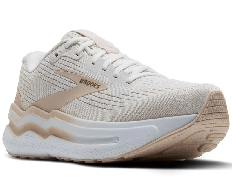 Tenis Brooks Ghost Max 2 Mujer White/Almond