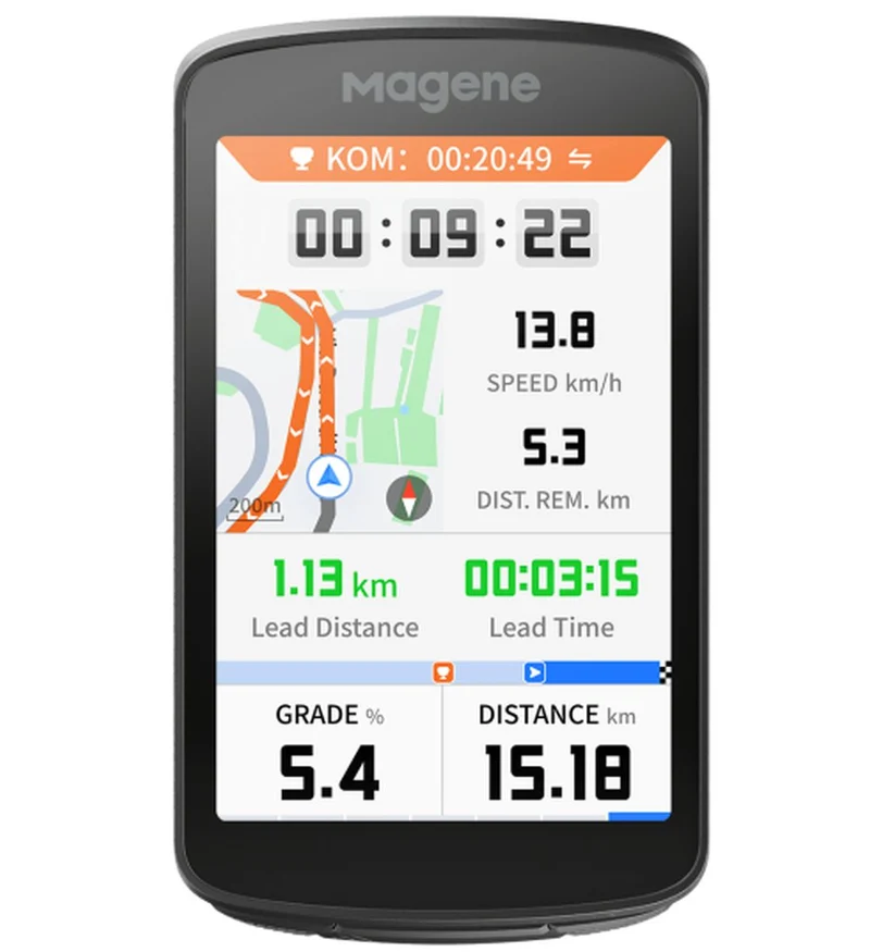 Combo Ciclocomputador Magene C706+Sensor Cad/Vel+Banda+Sop
