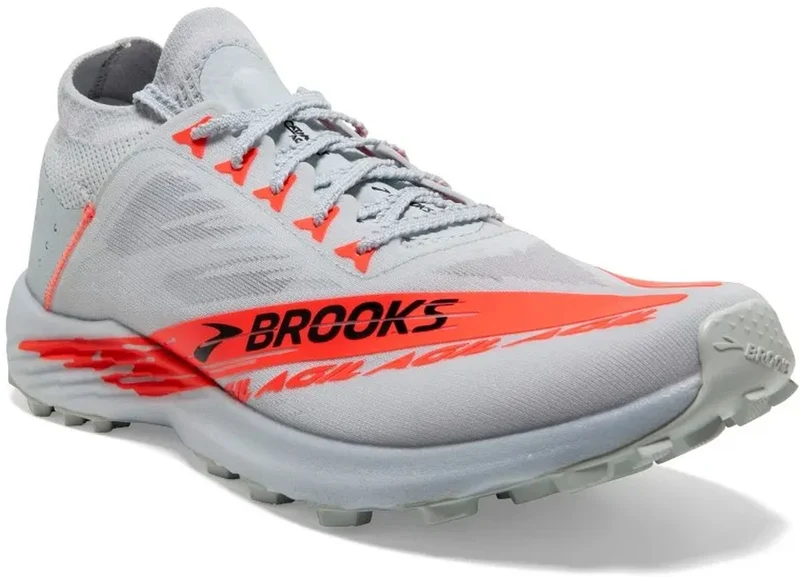 Tenis Brooks Catamount Agil Mujer Gris/Naranja