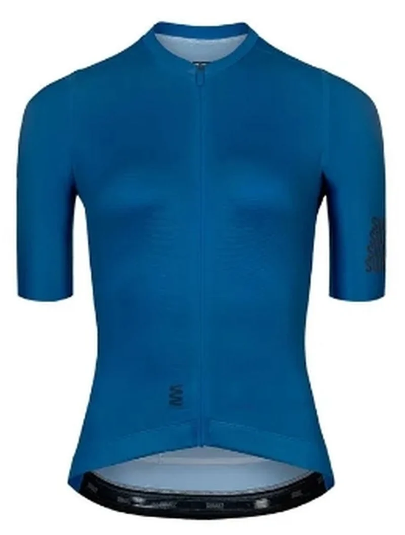 Jersey De Ciclismo M/C Mujer Suarez Solid Blue Quartz