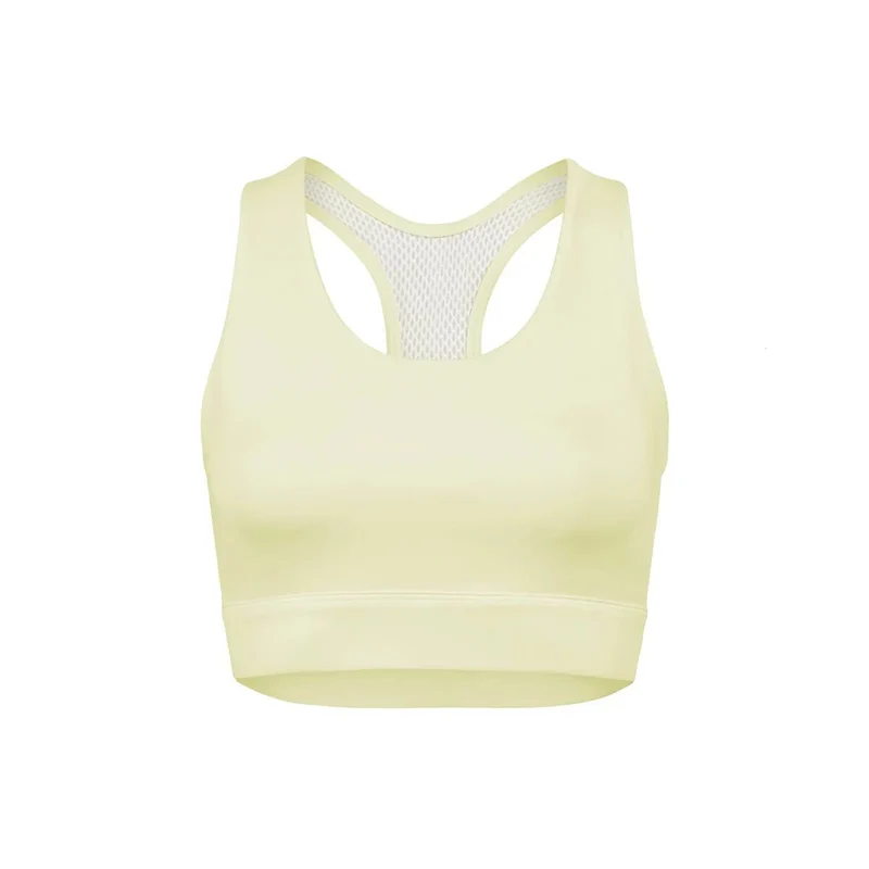 Top De Running Mujer Sisa Silk 2.4 Lemon Cream