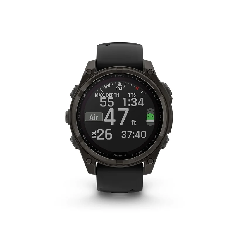 Reloj Garmin Fenix 8 47Mm Solar Zafiro Titanio Dlc Gris Ngra