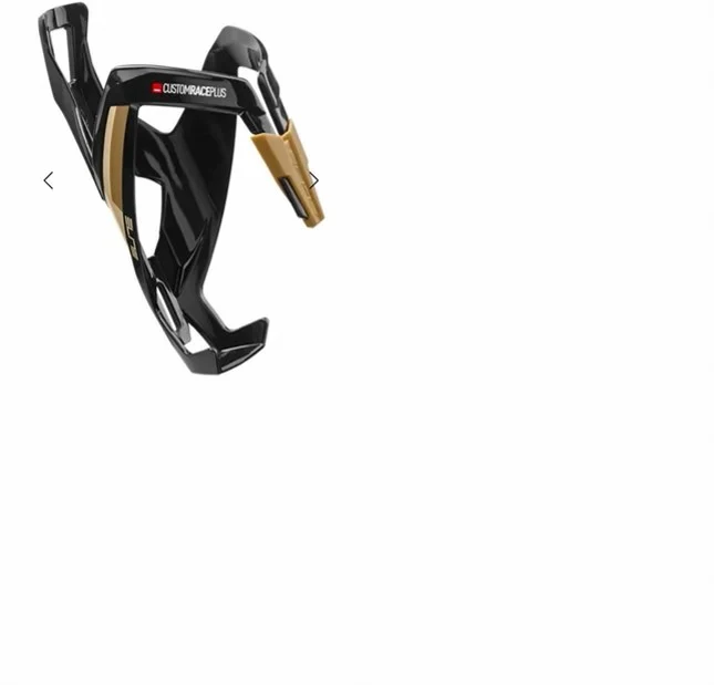 Soporte de Caramañola Elite Custom Racer Plus Negro/Dorado