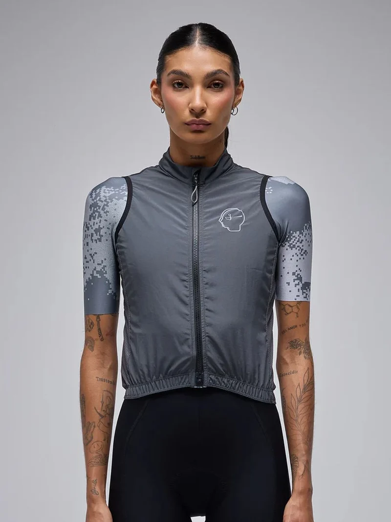 Chaleco de Ciclismo Mujer Givelo ESSNTL Quick FreeGiletGrey