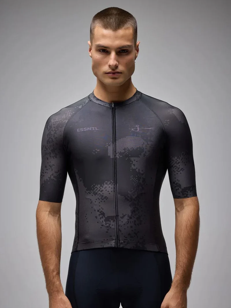 Jersey Ciclismo M/C Givelo ESSNTL Pixel Negro