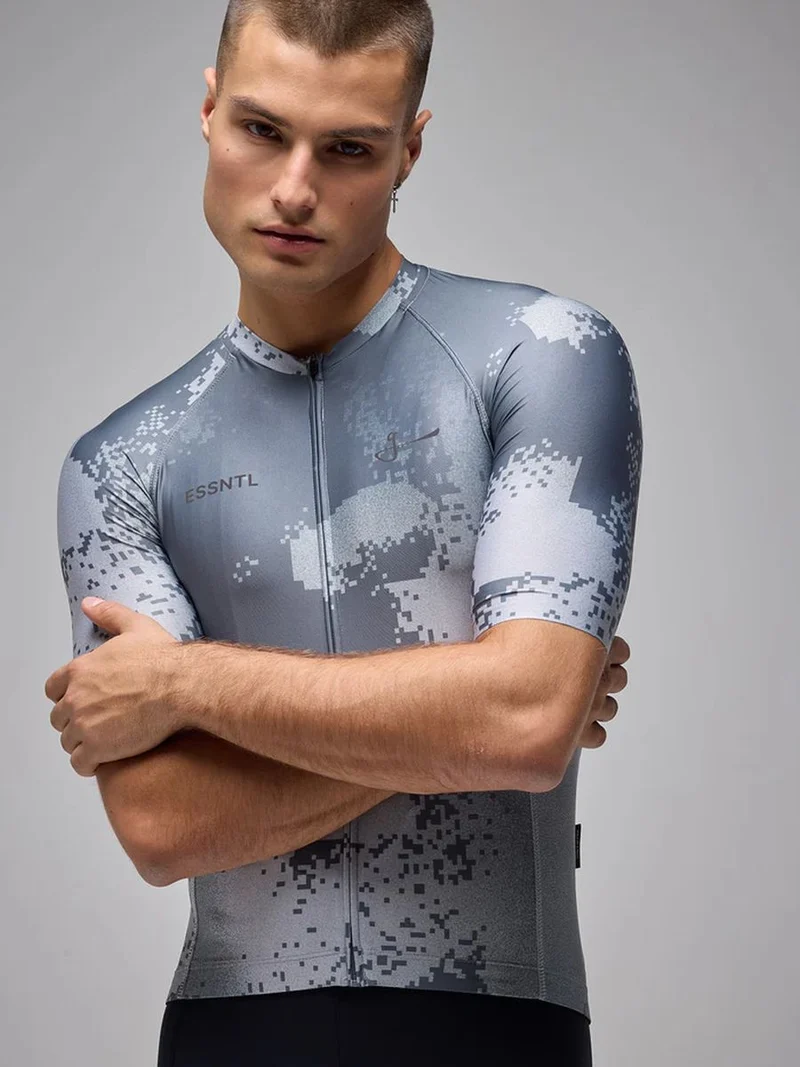 Jersey Ciclismo M/C Givelo ESSNTL Pixel Slate