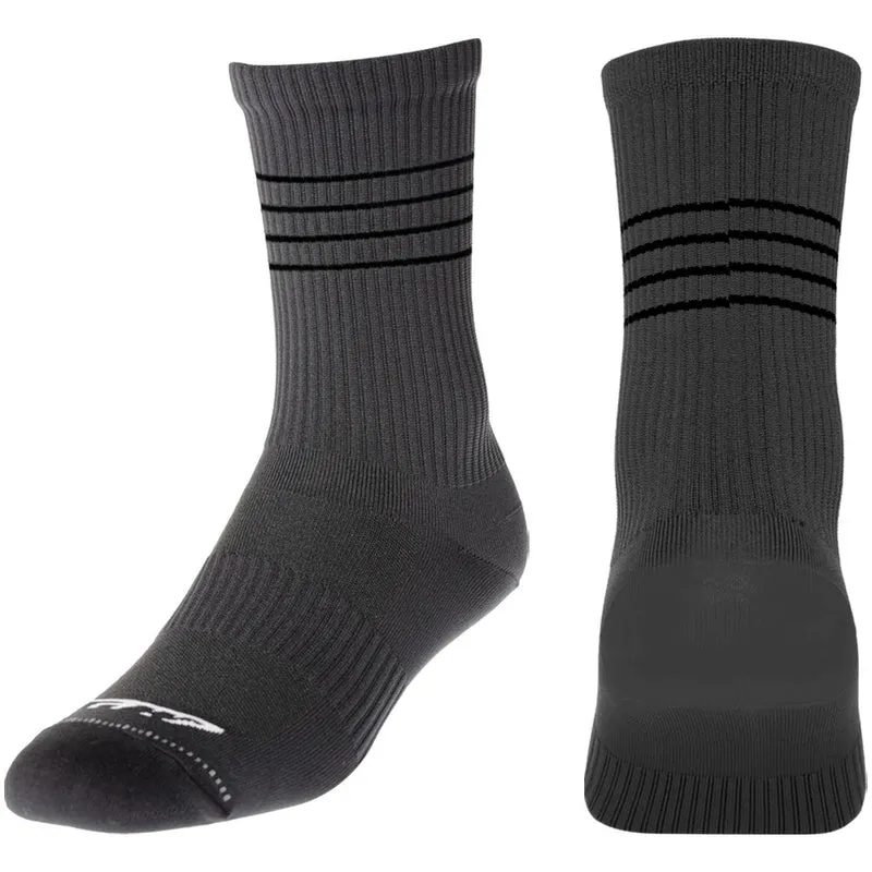 Medias Ciclismo GW Midle Line Gris Negro