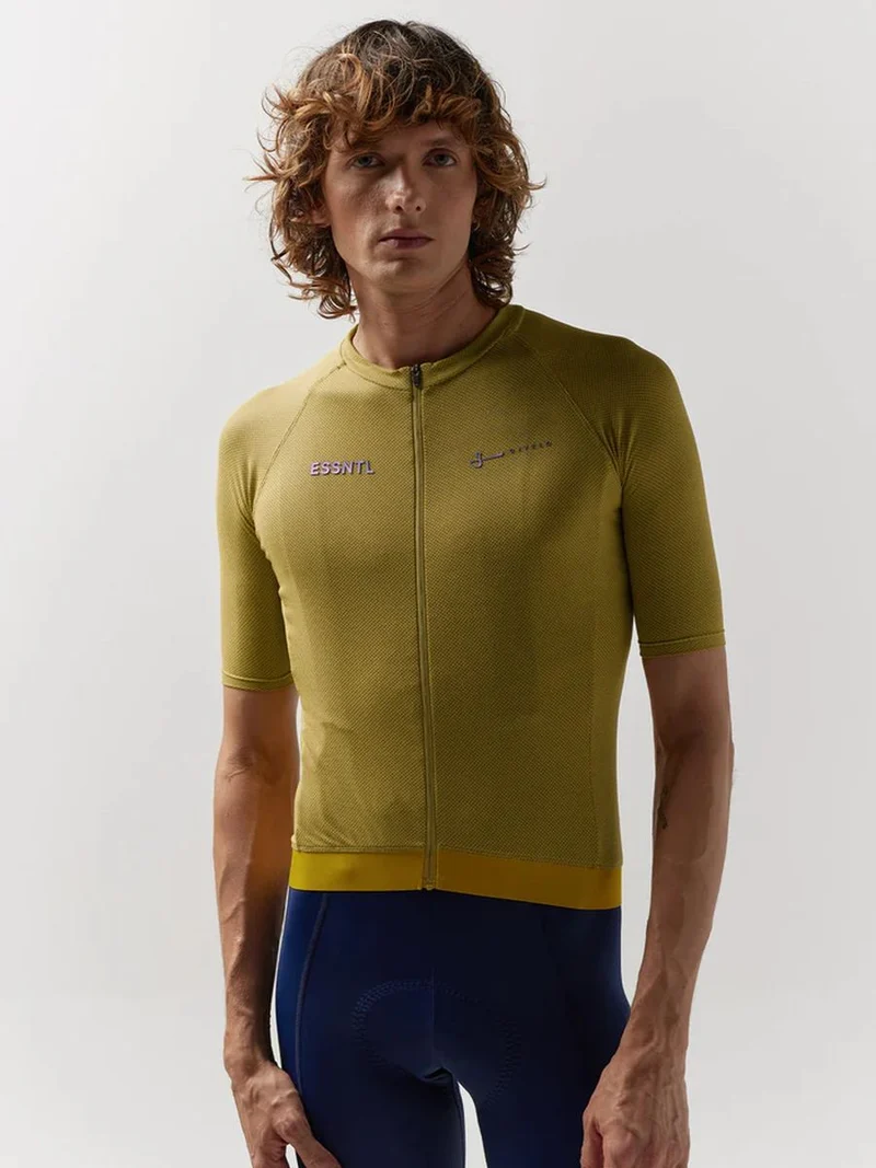 Jersey Ciclismo M/C Unisex Givelo Essntl Grafeno Mostaza
