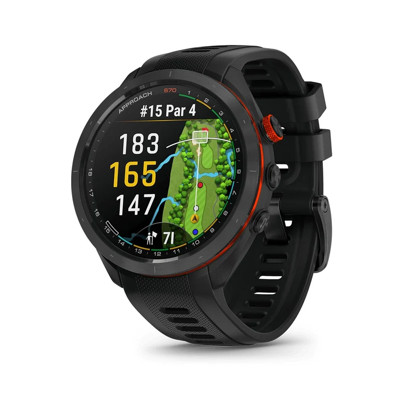 Reloj Garmin Approach S70 47Mm Bisel Cerámica Negra