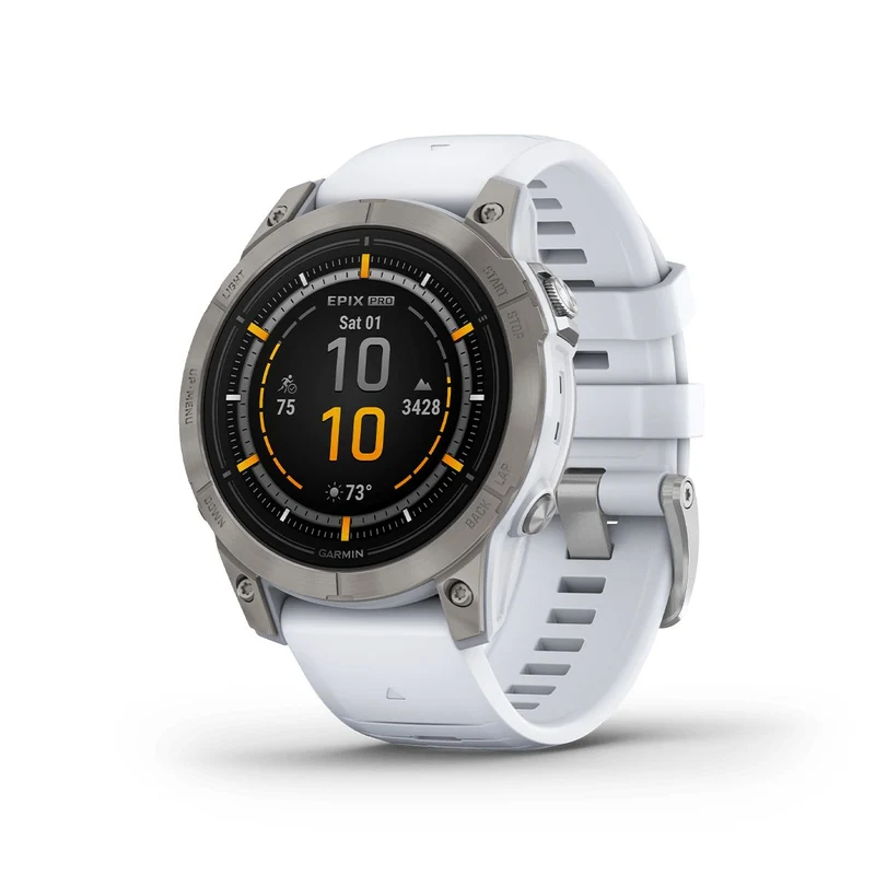 Reloj Epix Pro Gen2 Edición Zafiro 47Mm Titanio Correa Blca