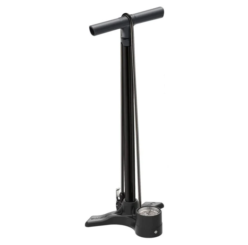 Infladores de Piso Ciclismo Macro Floor DV Matte BLK 160PSI