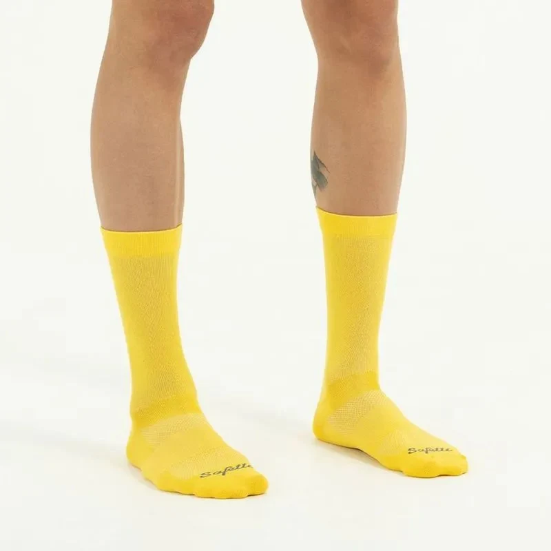 Medias de Ciclismo Safetti Colors Basic Hombre Yellow