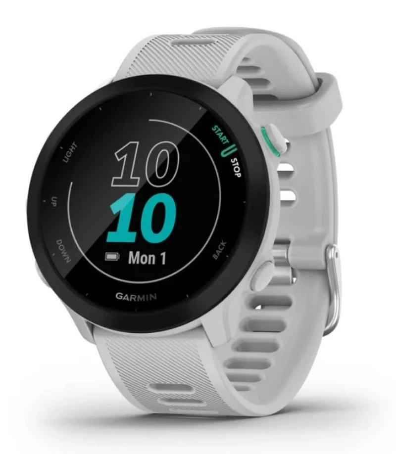 Reloj Garmin Forerunner 55 Blanco Gps Running Multideporte