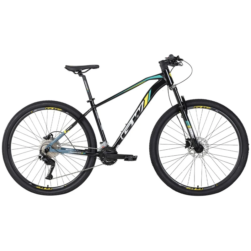 Bicicleta MTB GW Jaguar Aluminio 29p 2x9 Vel Negro/Verde