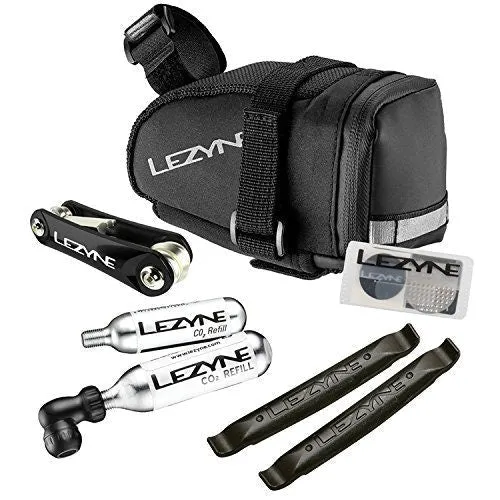 Kit Portaherramientas Lezyne Sillin M CO2 Negro/Roj