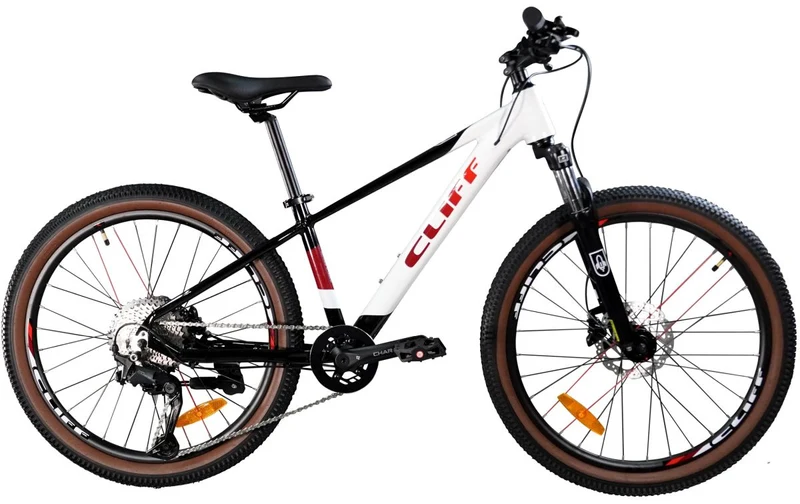 Bicicleta Cliff Rocket Niños 24" HD 11 Vel 2025 Blanco/Negro