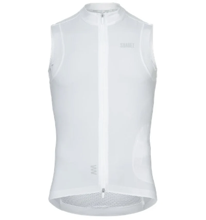 Chaleco Cortavientos Ciclismo Suarez Hombre Barrier White