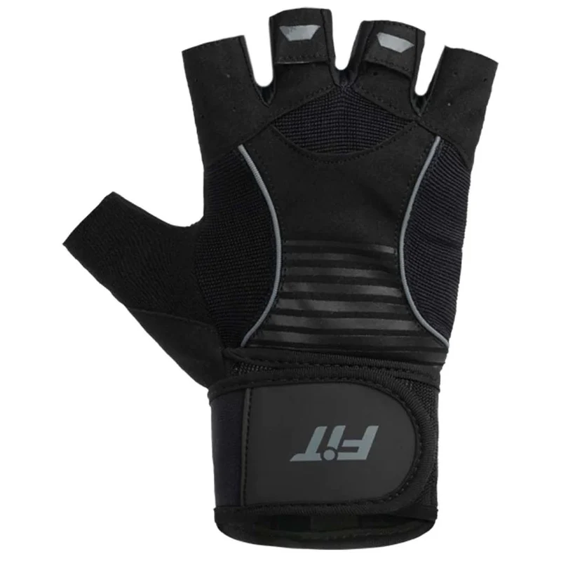 Guantes Cortos de Entrenamiento Spin Negro Gris