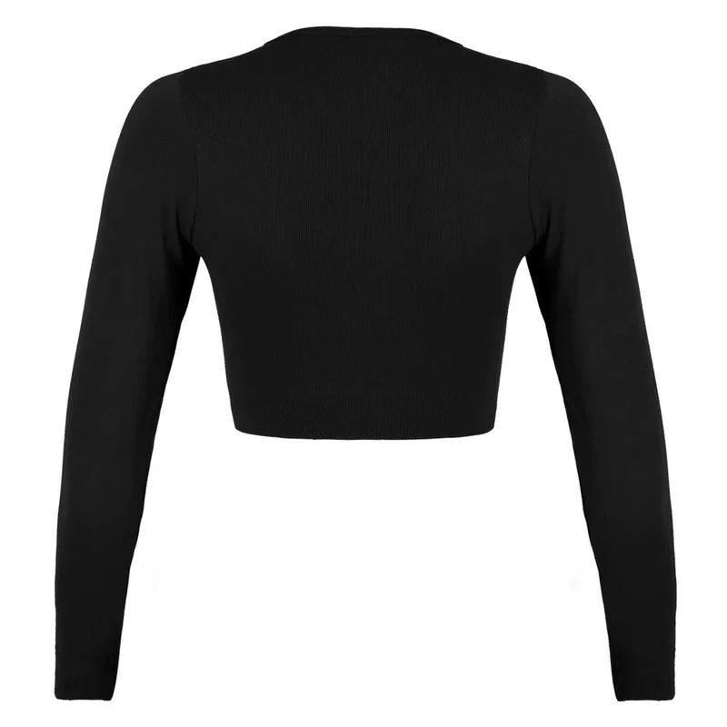 Top Con M/L Mujer Seamless Shake Sportfitness Negro