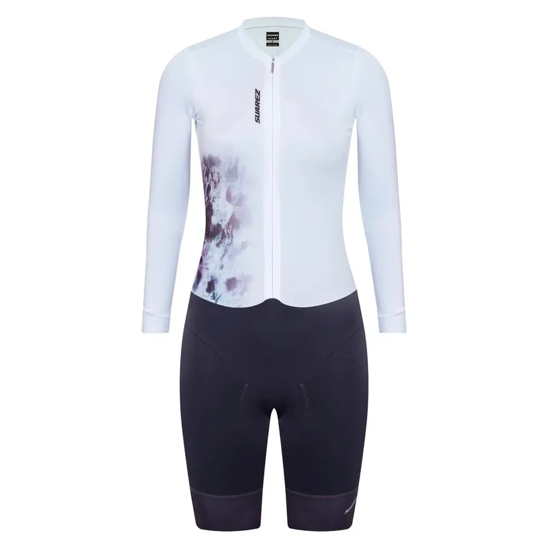 Enterizo de Ciclismo Suarez Mujer M/L Vortex White Explosion