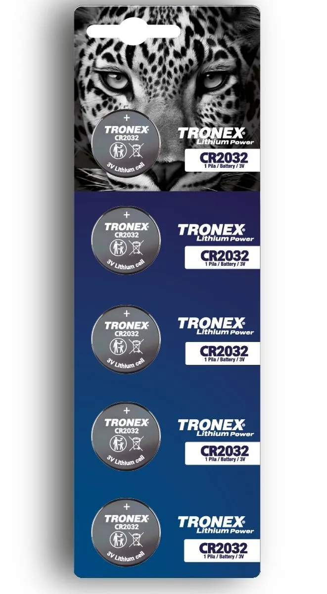 Pila Plana Tronex CR2032 x 5 unidades