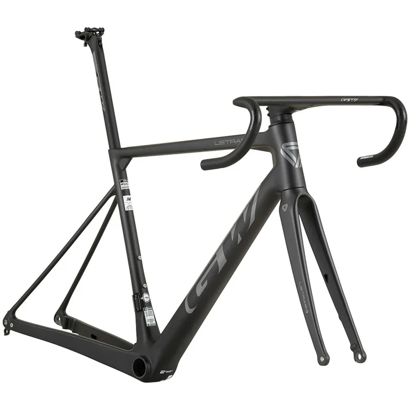 Marco de Ruta GW Letras+D 25 Carbono Negro Misty Brillante