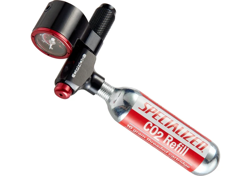 Infladores de CO2 Ciclismo Air Tool CPro2 Gauge Trigger Blk