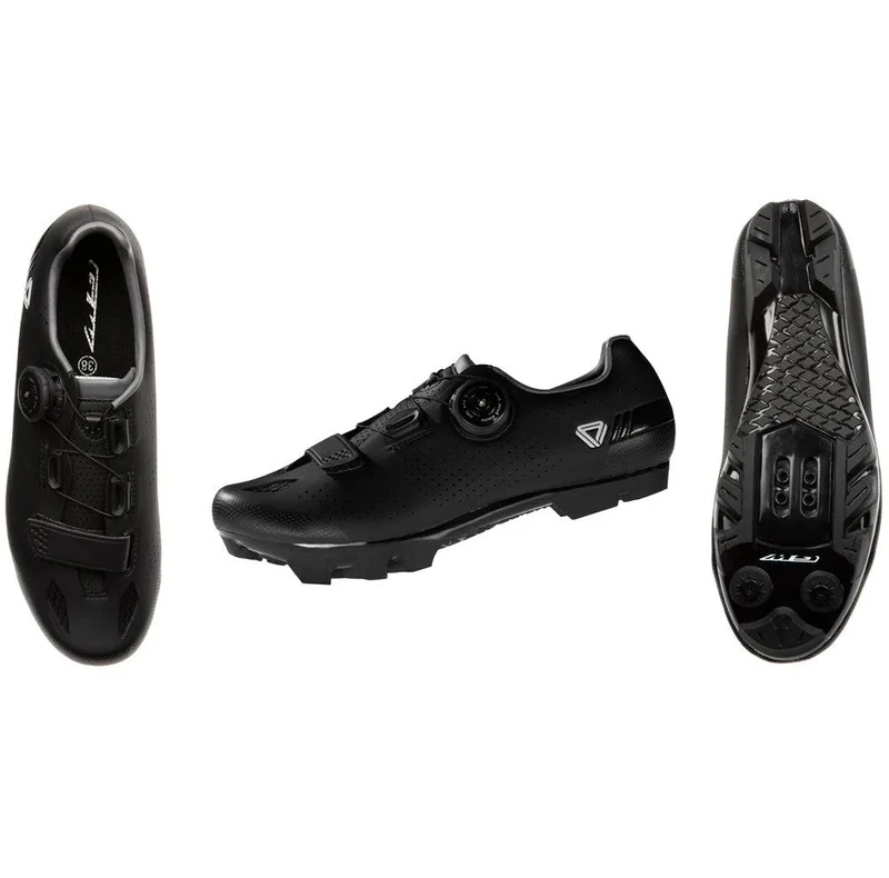 Zapatilla Ciclismo MTB GW Power Hombre Gris Negro