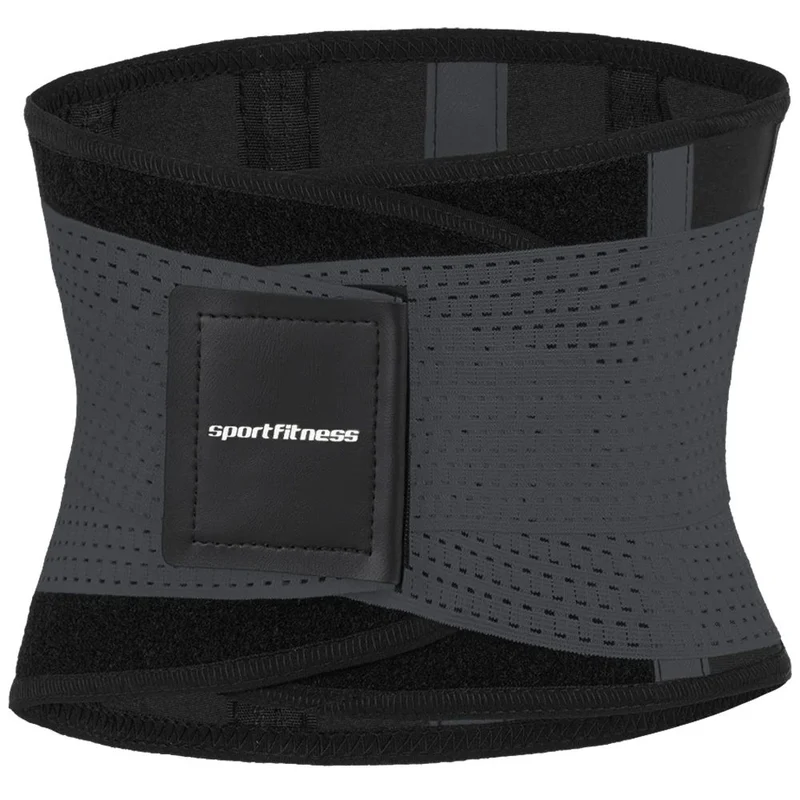 Cinturon con Doble Ajuste Sportfitnes Negro/Gris