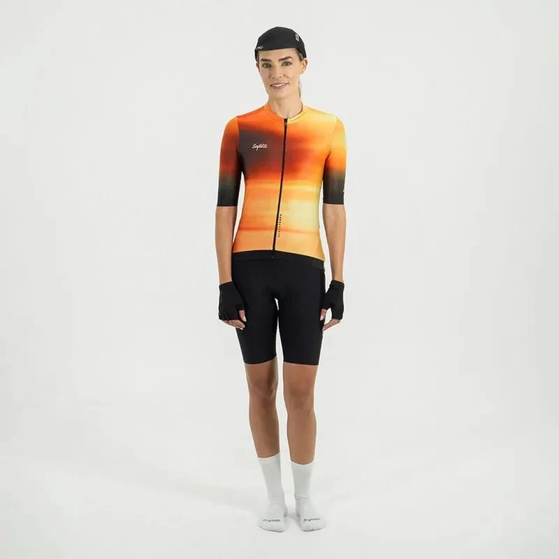 Jersey Ciclismo M/C Safetti Goldhour Mujer