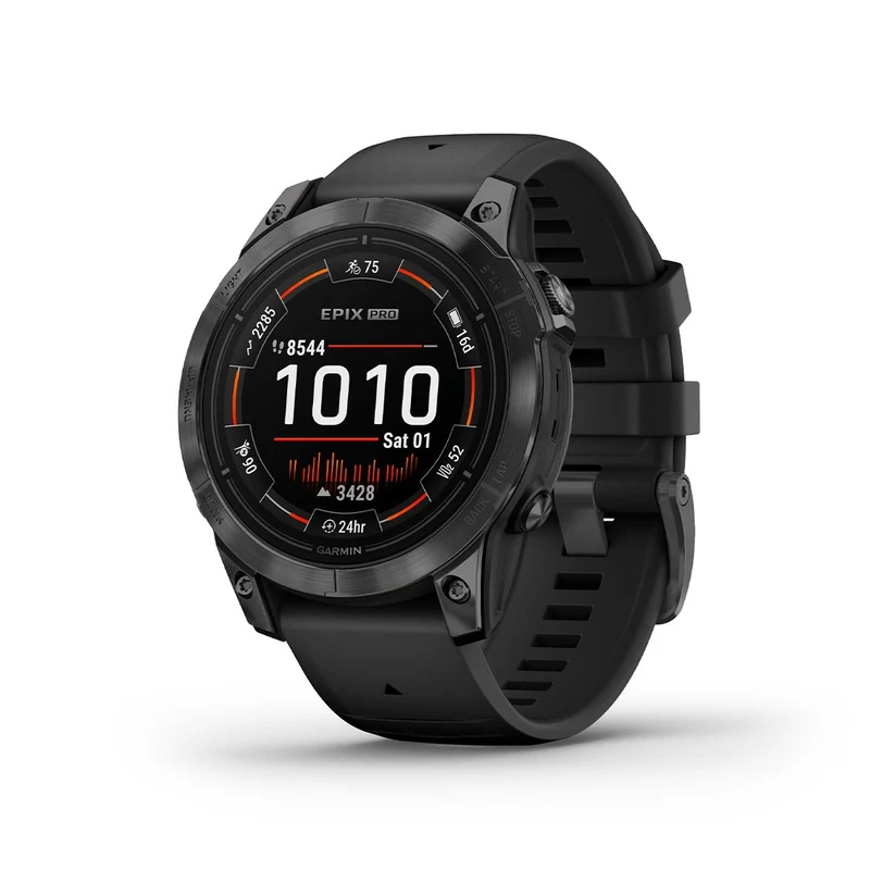 Reloj Epix Pro Gen 2 Edición Estándar 47Mm Gris Correa Negra