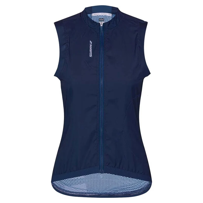 Chaleco Cortavientos De Ciclismo Mujer Barrier Navy