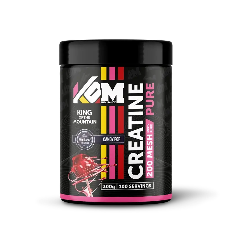 Kom Endurance Creatina Nutricion Deportiva , bote de cretina sabor piruleta 300gr