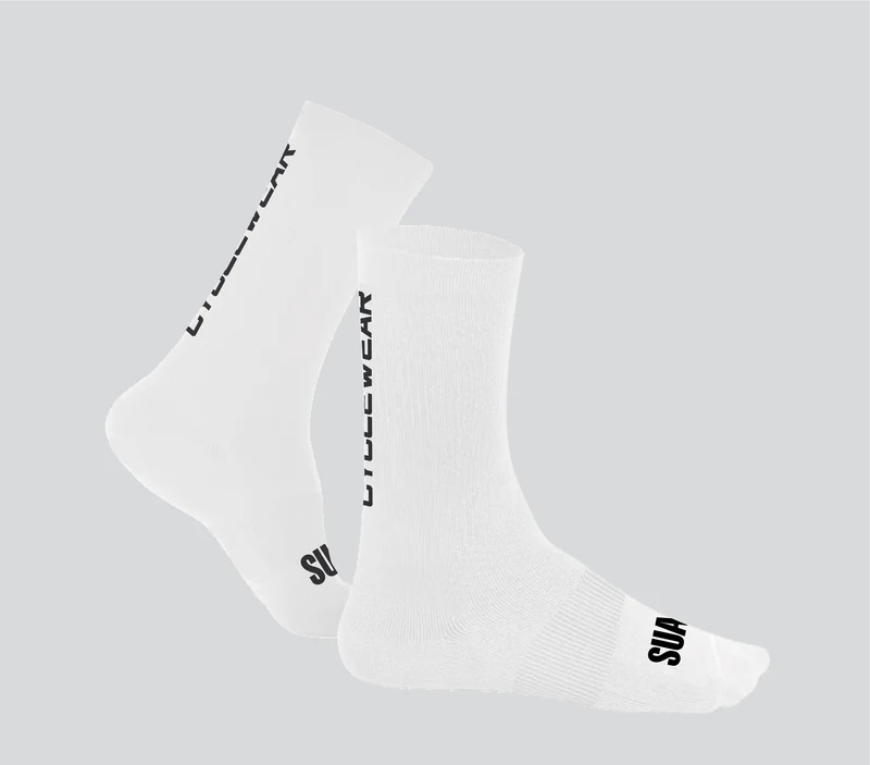 Medias Ciclismo Cyclewear Suarez 7″ Blancas