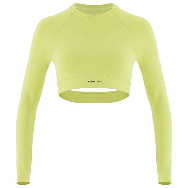 Top Manga Larga Mujer Snoop Sportfitness Pistacho