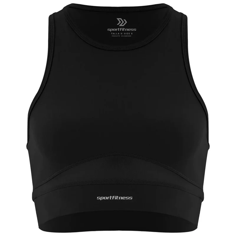 Top Sin Mangas Mujer Oliver Sportfitness Negro